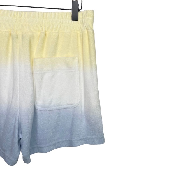 Rails Jane Terry Cloth Shorts Sky Blue Dip Dye - Picture 9 of 14